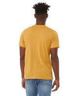 Bella Canvas 3001CVC Heather CVC T-Shirt Fabric - HTR Mustard, Unisex Crew Neck, 4.2 Oz (1 Piece)