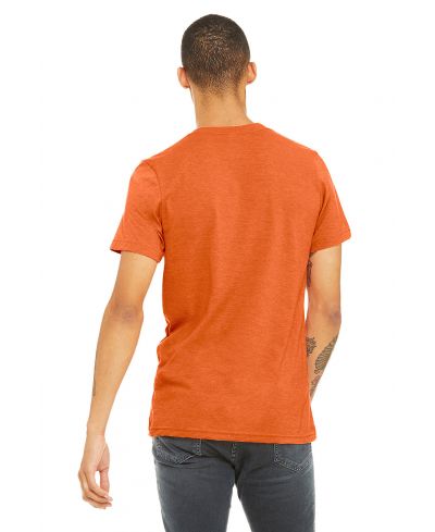 Bella Canvas 3001CVC CVC Fabric - HTR Orange Heather, Short Sleeve Crewneck (1 Piece)