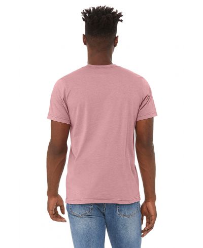 Bella Canvas 3001CVC Airlume Cotton Poly Fabric - HTR Orchid, Heathered, Short Sleeve, Crew Neck, Unisex (1 Shirt)