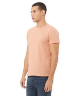 Bella Canvas 3001CVC Cotton Poly Fabric - HTR Peach, Heathered, Short Sleeve, Crew Neck (1 Piece)