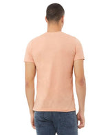 Bella Canvas 3001CVC Cotton Poly Fabric - HTR Peach, Heathered, Short Sleeve, Crew Neck (1 Piece)