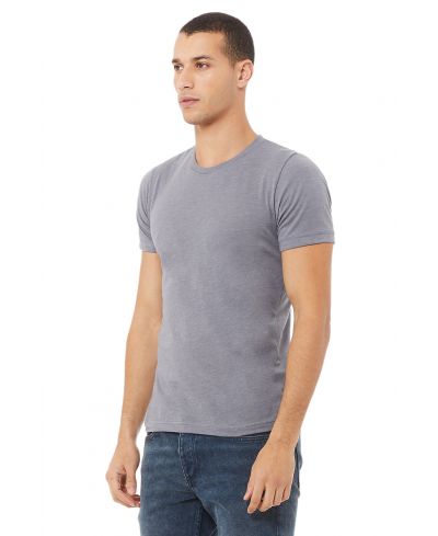Bella Canvas 3001CVC Heather CVC Fabric - HTR Storm, Short Sleeve Crewneck, Unisex (1 Piece)
