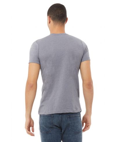 Bella Canvas 3001CVC Heather CVC Fabric - HTR Storm, Short Sleeve Crewneck, Unisex (1 Piece)