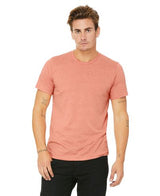 Bella Canvas 3001CVC Cotton Poly Fabric - Heathered HTR Sunset, Short Sleeve Crewneck, Unisex (1 Piece)