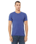 Bella Canvas 3001CVC Cotton Poly Fabric - HTR True Royal Heather, Crew Neck, Short Sleeve (1 Piece)