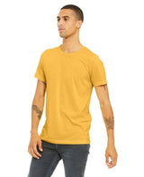 Bella Canvas 3001CVC Cotton Polyester Fabric - HTR Yellow Gold, Heathered, Short Sleeve, Crewneck (1 Shirt)