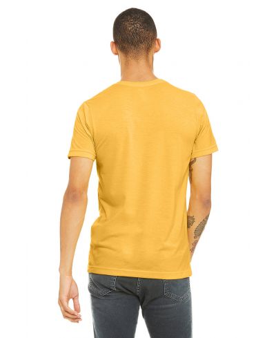 Bella Canvas 3001CVC Cotton Polyester Fabric - HTR Yellow Gold, Heathered, Short Sleeve, Crewneck (1 Shirt)