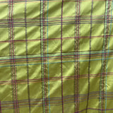 Hudson Silk Fabric - Multicolored Stripe Plaid, 54" Width (1 Yard)
