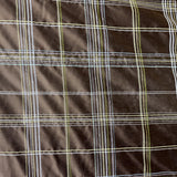Hudson Silk Fabric - Multicolored Stripe Plaid, 54" Width (1 Yard)
