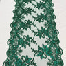Sequin Lace Luxurious Fabric with Embroideries on Mesh by the Yard – Dresses, Gowns & Special Occasions 20" Width