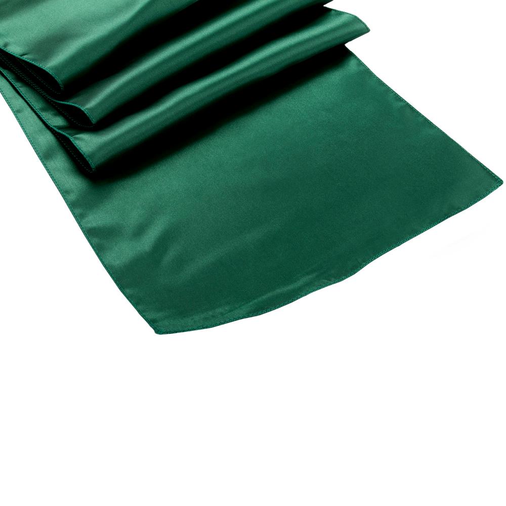 Huner Green Bridal Satin Table Runner