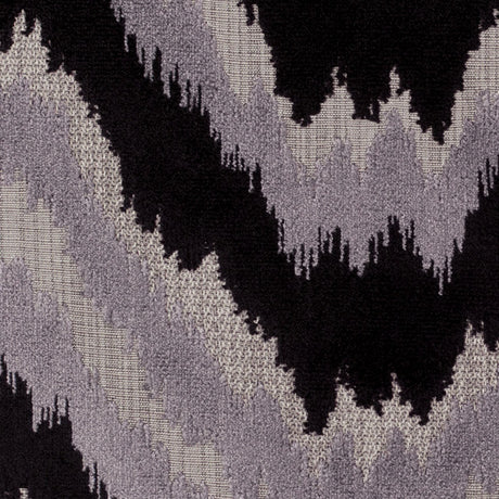 Black/Multi-Gray Ikat Chenille