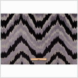 Black/Multi-Gray Ikat Chenille