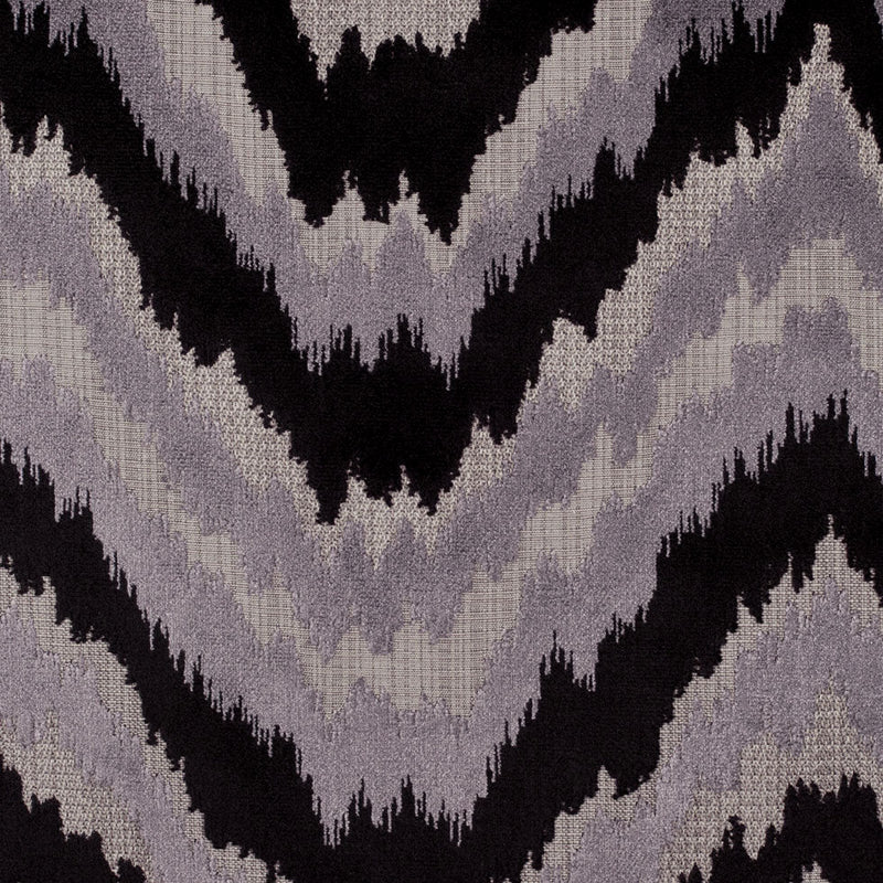 Black/Multi-Gray Ikat Chenille