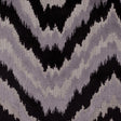 Black/Multi-Gray Ikat Chenille