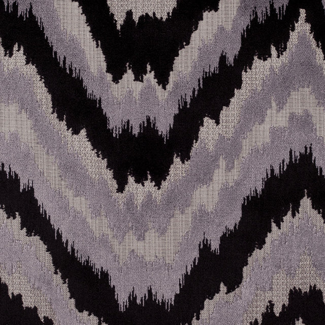 Black/Multi-Gray Ikat Chenille