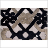 Black/Multi-Gray Geometric Chenille