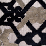 Black/Multi-Gray Geometric Chenille