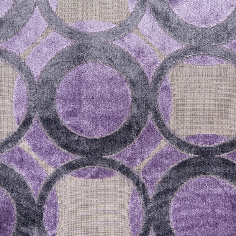 Gray/Lavender Geometric Chenille