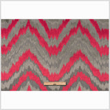 Black Ikat Chenille