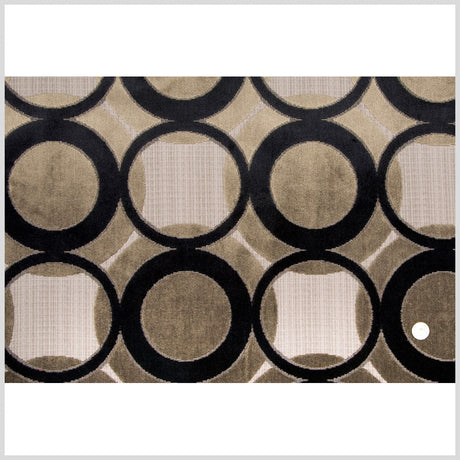 Black/Gray Geometric Chenille