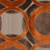 Chocolate/Pumpkin Geometric Chenille