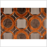 Chocolate/Pumpkin Geometric Chenille