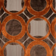 Chocolate/Pumpkin Geometric Chenille