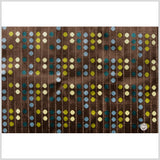 Brown/Blue Polka Dots Chenille