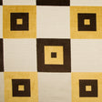 Gold/Chocolate/Natural Geometric Chenille