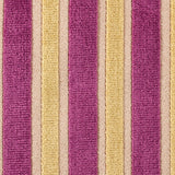 Lemon Fuchsia Stripes Velvet