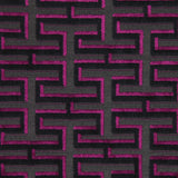 Zwart Cardinal Square Geometric Velvet