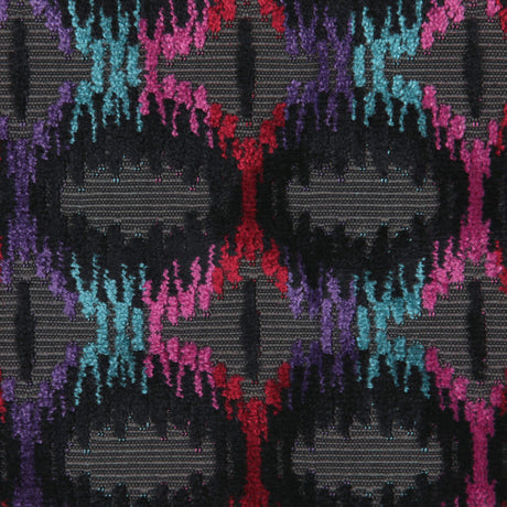 Zwart/Multi 6489 Geometric Velvet
