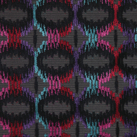 Zwart/Multi 6489 Geometric Velvet