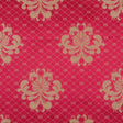 Deep Coral/Gold Classical Brocade