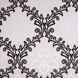 Black/White/ Beige Floral Chenille