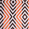 Orange/Chocolate/Beige Diamonds Chenille