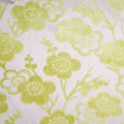 Citron/Beige Floral Chenille