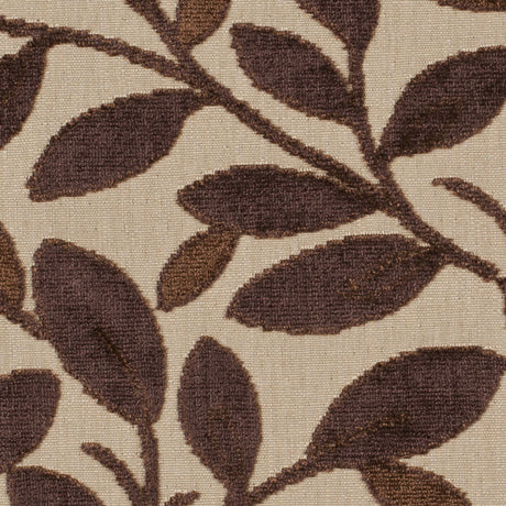 Beige/Mocha Floral Chenille