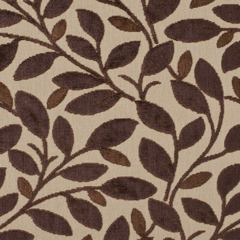 Beige/Mocha Floral Chenille