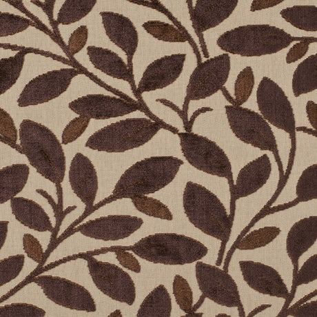 Beige/Mocha Floral Chenille