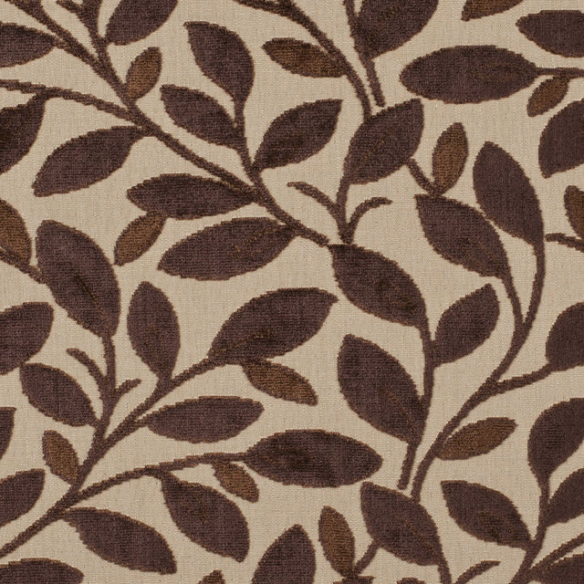 Beige/Mocha Floral Chenille