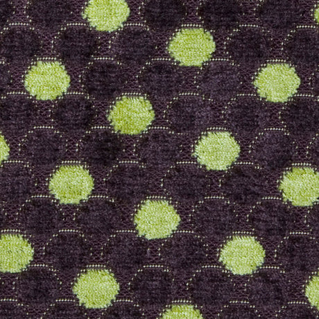 Mulberry/Citron Polka Dots Chenille