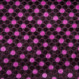 Chocolate/Liz Berry Polka Dots Chenille