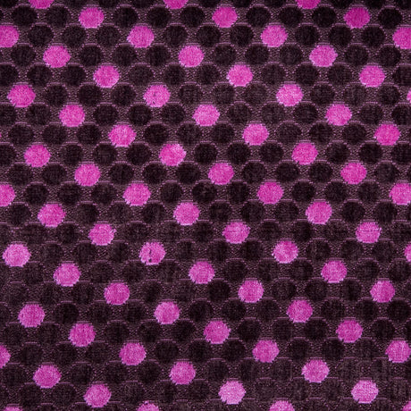 Chocolate/Liz Berry Polka Dots Chenille