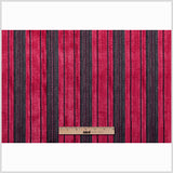 Roja Red/Heather Gray Stripes Chenille