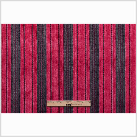 Roja Red/Heather Gray Stripes Chenille