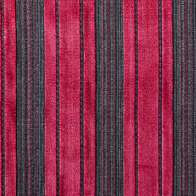 Roja Red/Heather Gray Stripes Chenille
