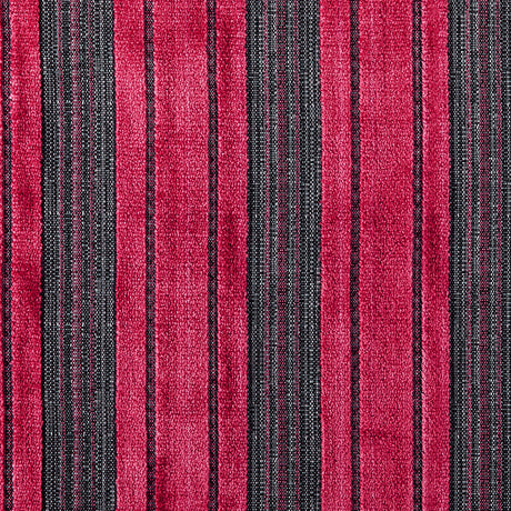 Roja Red/Heather Gray Stripes Chenille