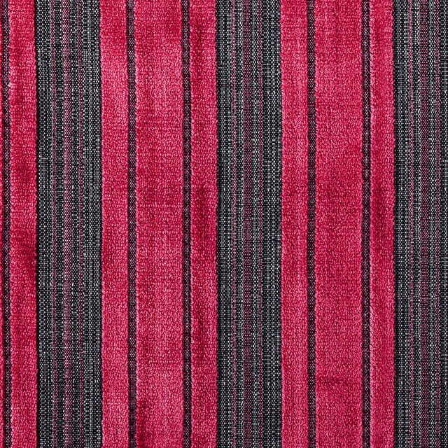 Roja Red/Heather Gray Stripes Chenille